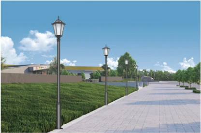application of Hexagonal Solar Powered Garden Street Lamps All in One application of Hexagonal Solar Powered Garden Street Lamps All in One